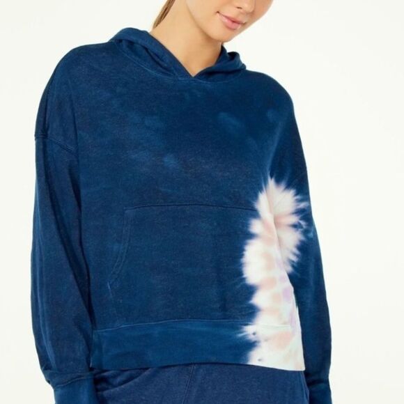 WILDFOX TIE-DYE HOODIE HADLEY RELAXED OVERSIZED FIT WITH KANGAROO POCKET NWT - Picture 4 of 7